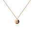 Solid 925 Sterling Silver Initial Alphabet Personalised Disc Necklace